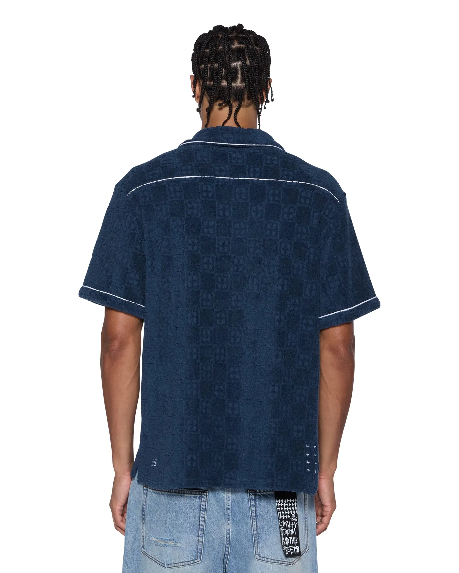 LOUNGE SS RESORT SHIRT NAVY