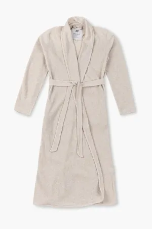 Organic Lounge Robe_Cream Heather