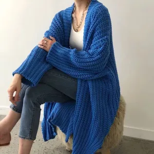 Oversized Women Cardigan, Long Knitted Sweater, Sweater, Autumn Coat, Autumn / Winter Jacket