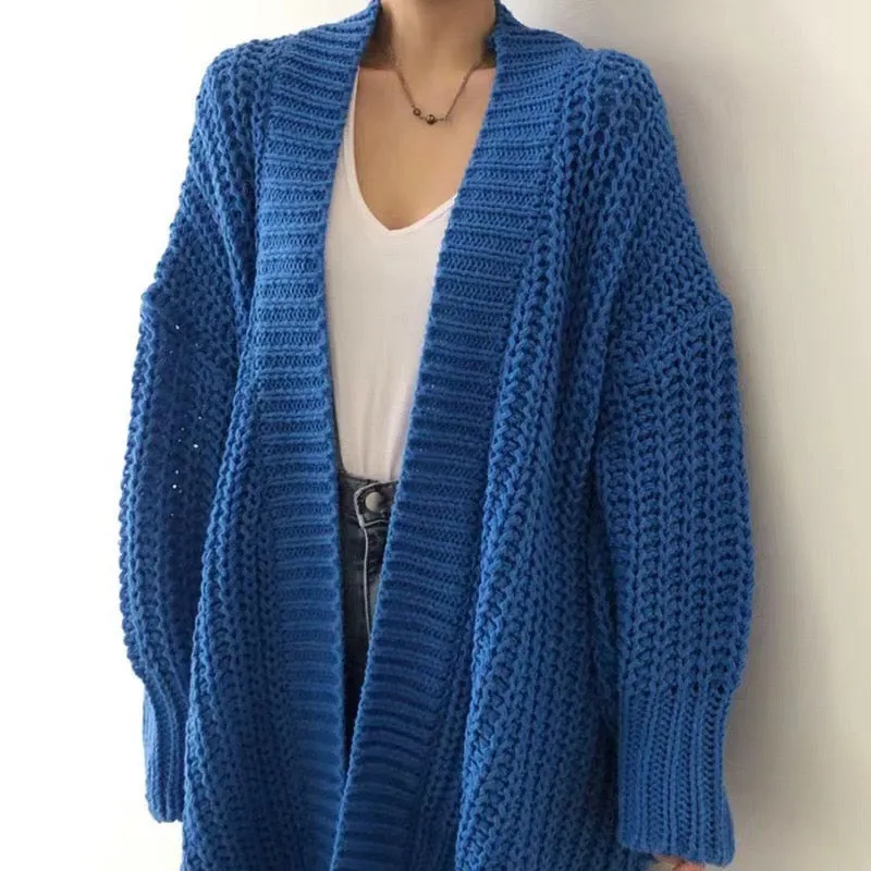 Oversized Women Cardigan, Long Knitted Sweater, Sweater, Autumn Coat, Autumn / Winter Jacket