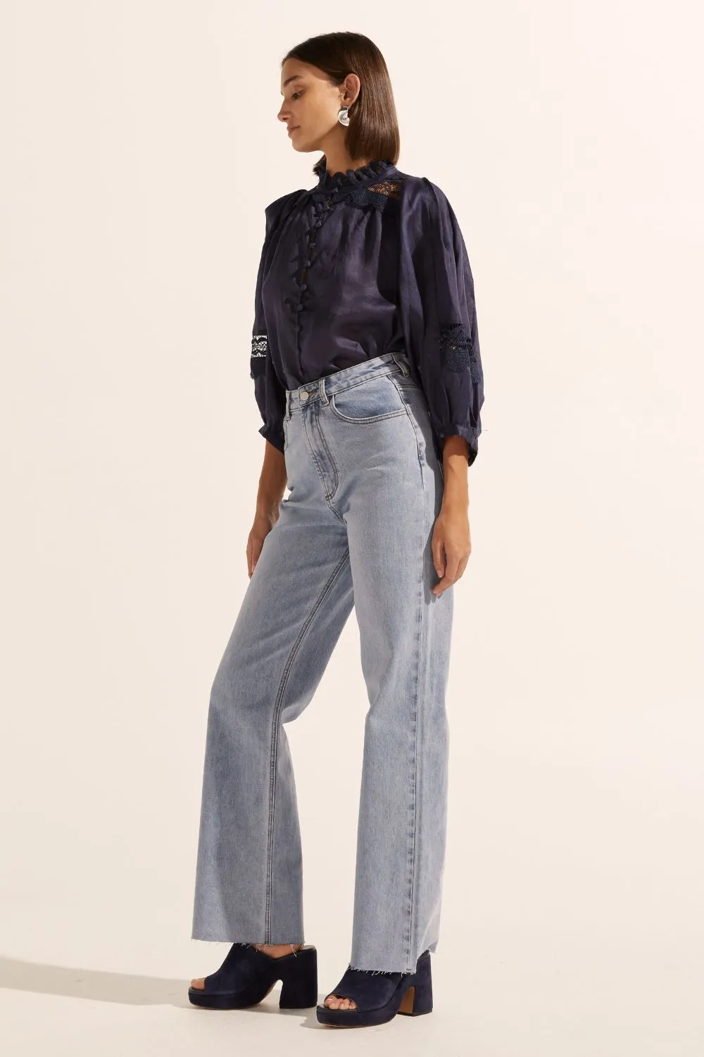 Quell Top in Indigo