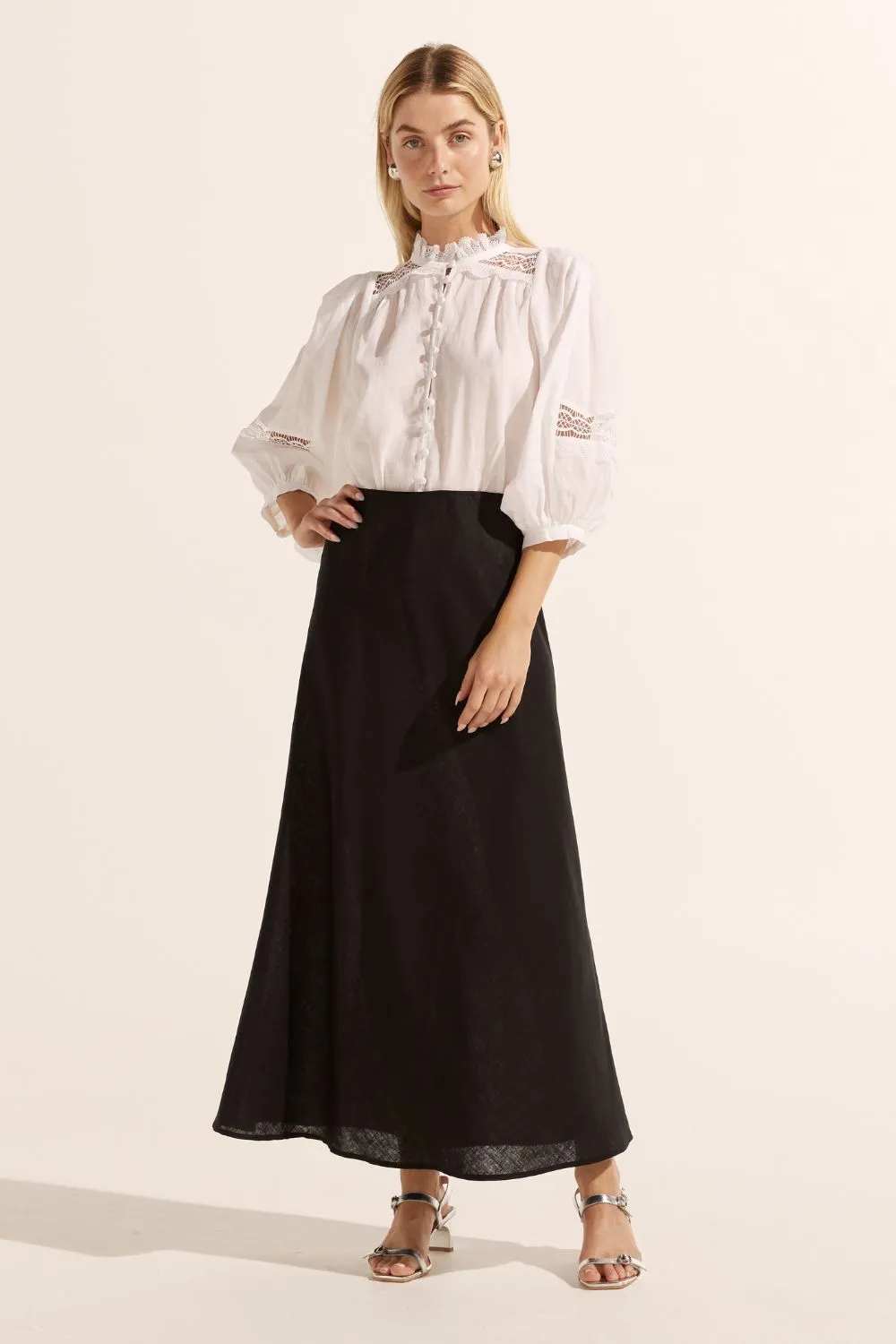 Quell Top in Porcelain