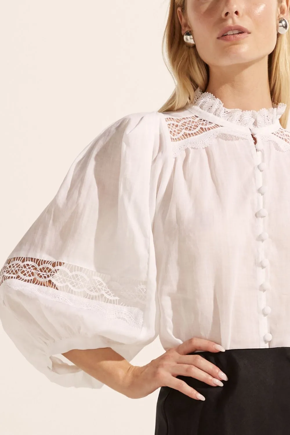 Quell Top in Porcelain