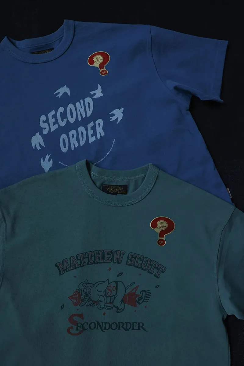 Sea Island Cotton T-shirt with Novelty Print - Short Sleeve Tee
