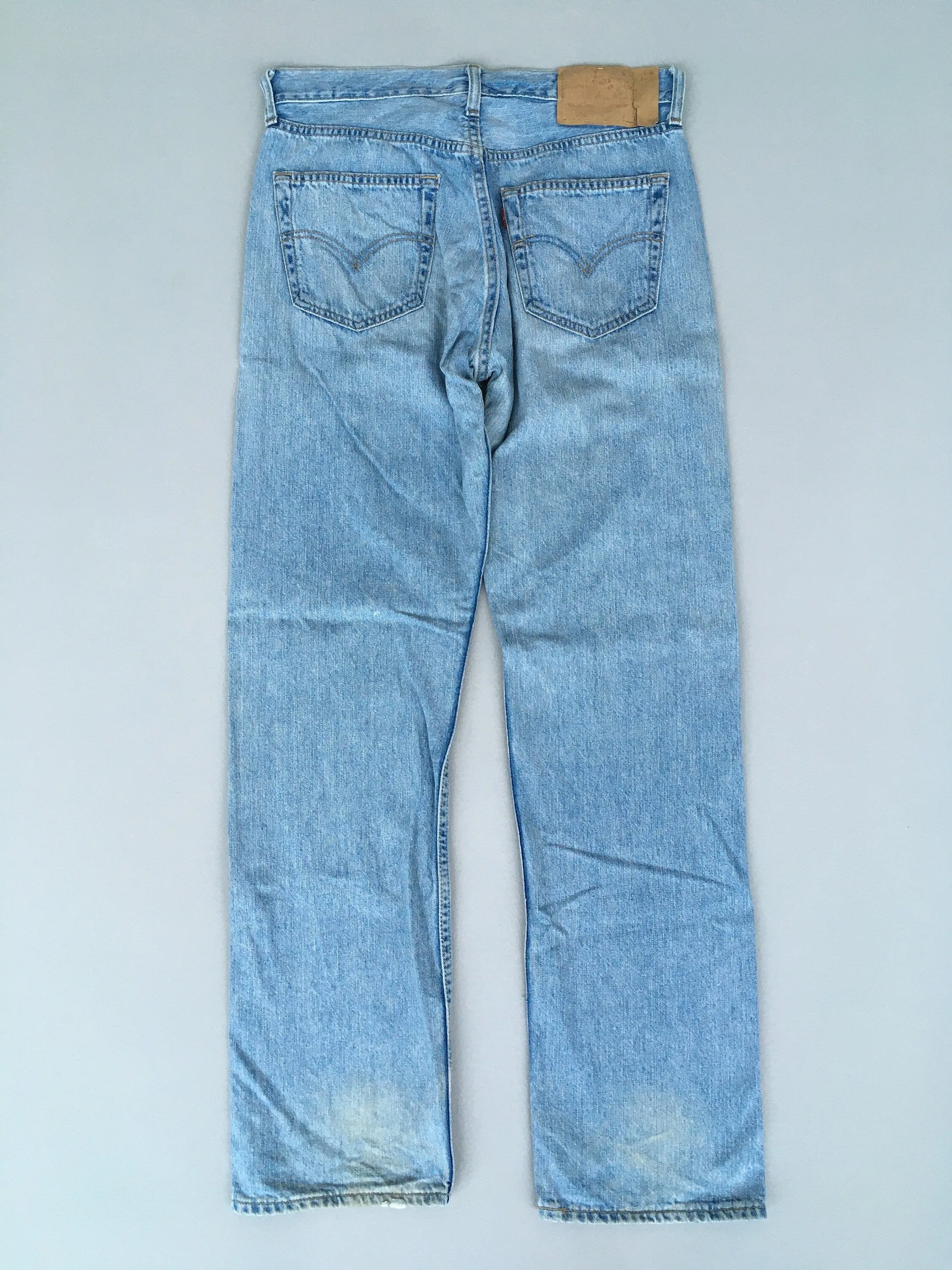 Size 30 Levis 501 Dirty Denim Jeans High Waisted