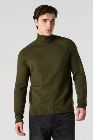 Solid Turtleneck Sweater