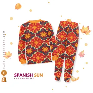 Spanish Sun | Autumn Pajama Set for Boys  | Whimsical & Cozy Sleepwear for Kids