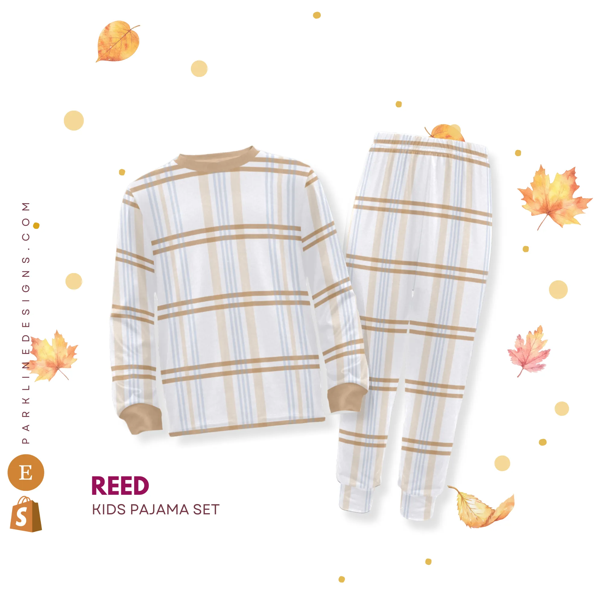 Spanish Sun | Autumn Pajama Set for Boys  | Whimsical & Cozy Sleepwear for Kids
