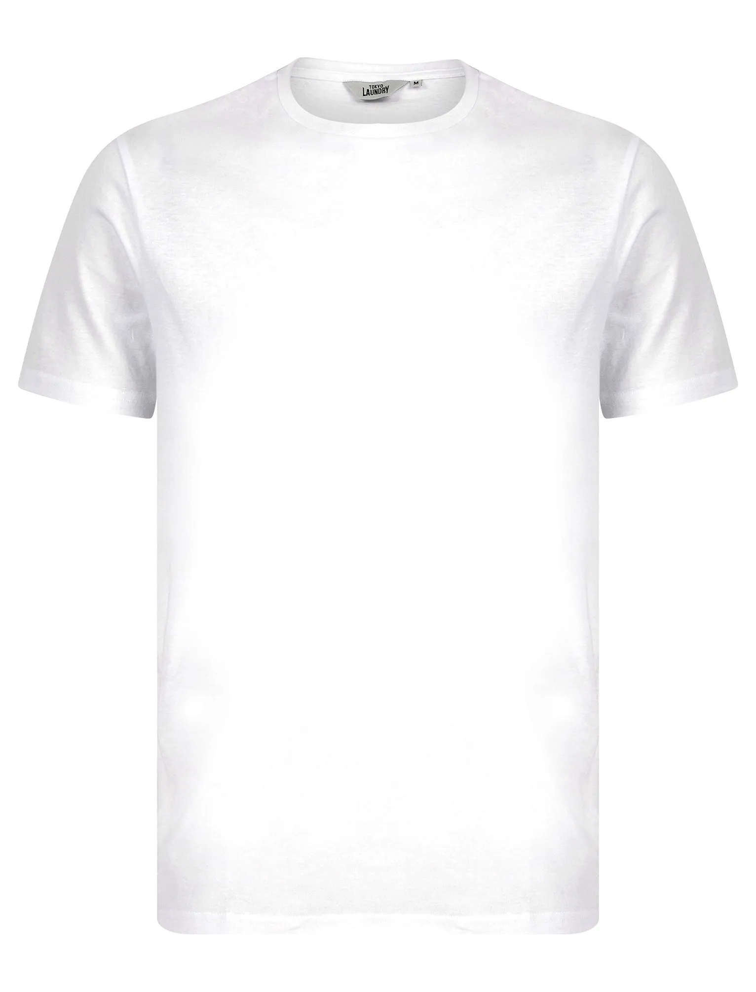 Spectre (5 Pack) Crew Neck Cotton T-Shirts in Bright White - Tokyo Laundry