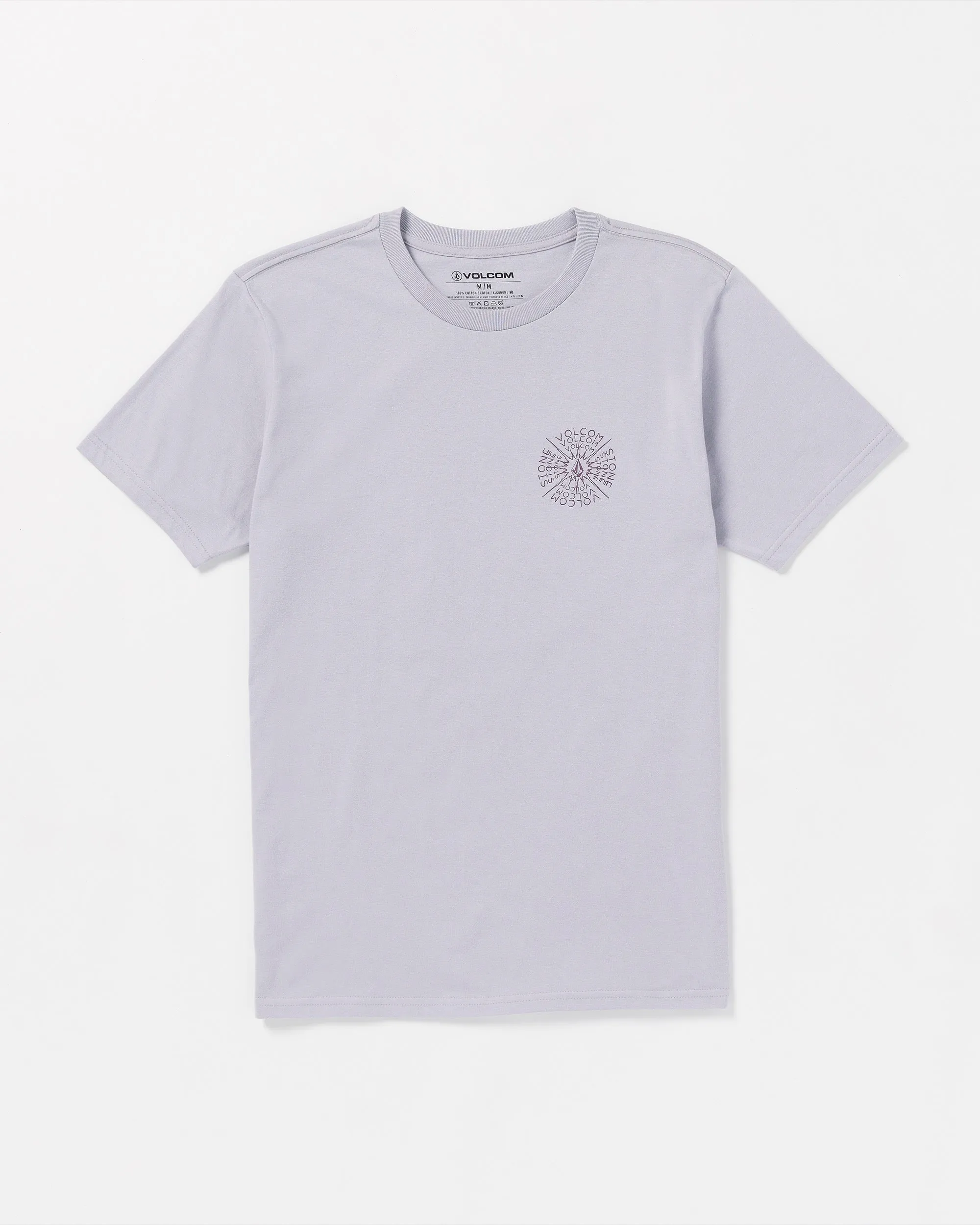 Spiraling Short Sleeve Tee - Light Purple