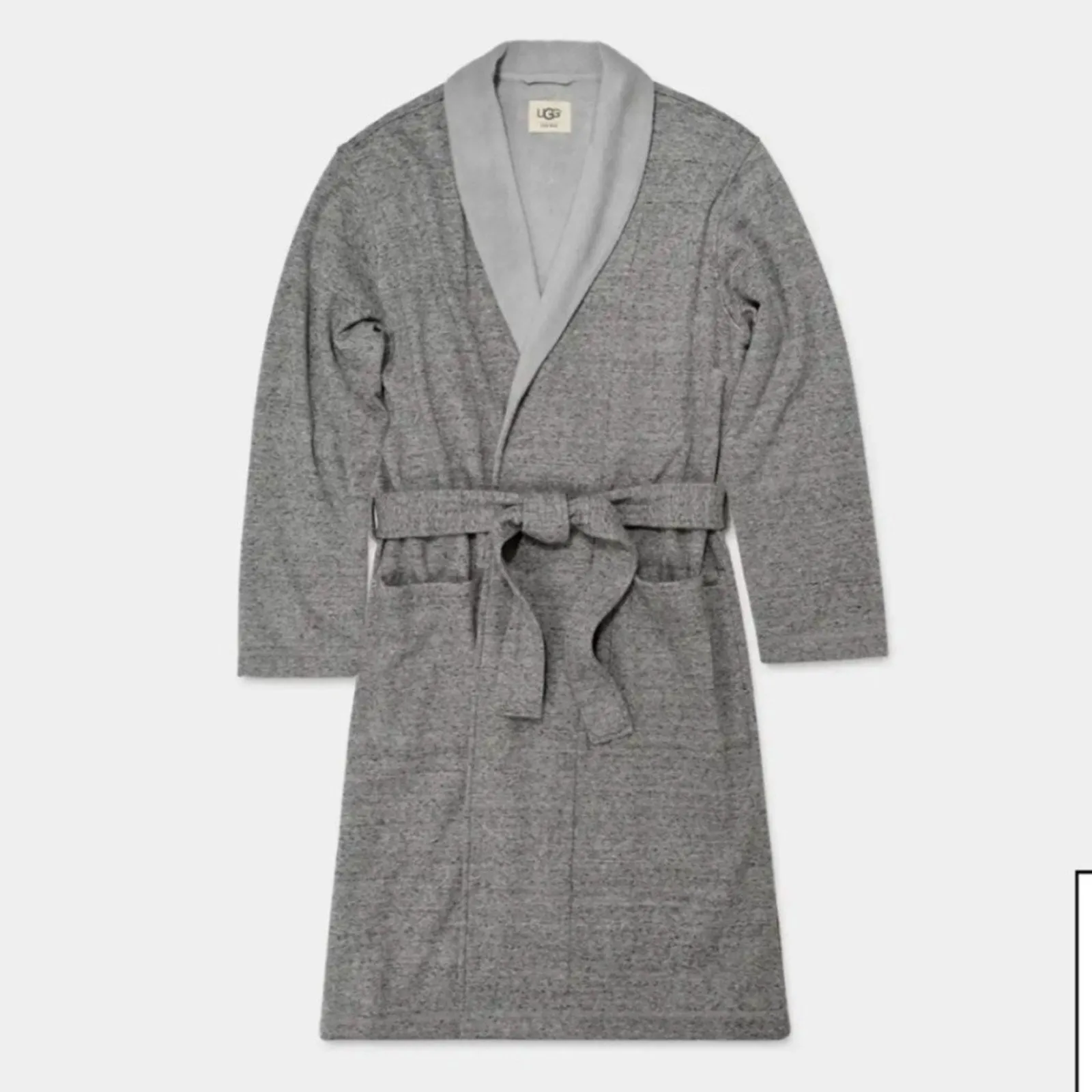 UGG Robinson Grey Heather Fleece Jersey Shawl Collar Robe (XL) - (XXL)