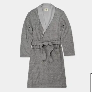 UGG Robinson Grey Heather Fleece Jersey Shawl Collar Robe (XL) - (XXL)