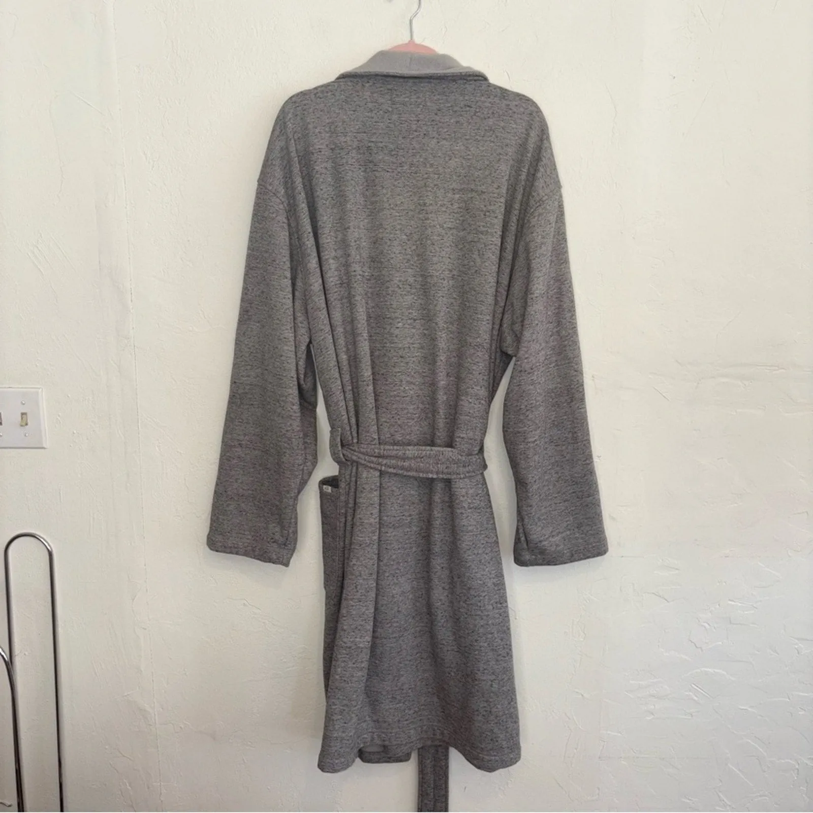 UGG Robinson Grey Heather Fleece Jersey Shawl Collar Robe (XL) - (XXL)