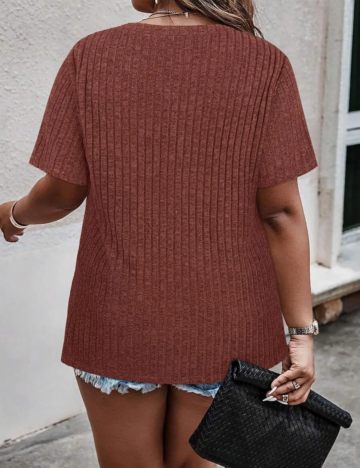 Viracy Plus Size Womens Tops 1/4 Zip Up Casual Shirts Lightweight Short Sleeve Tunics