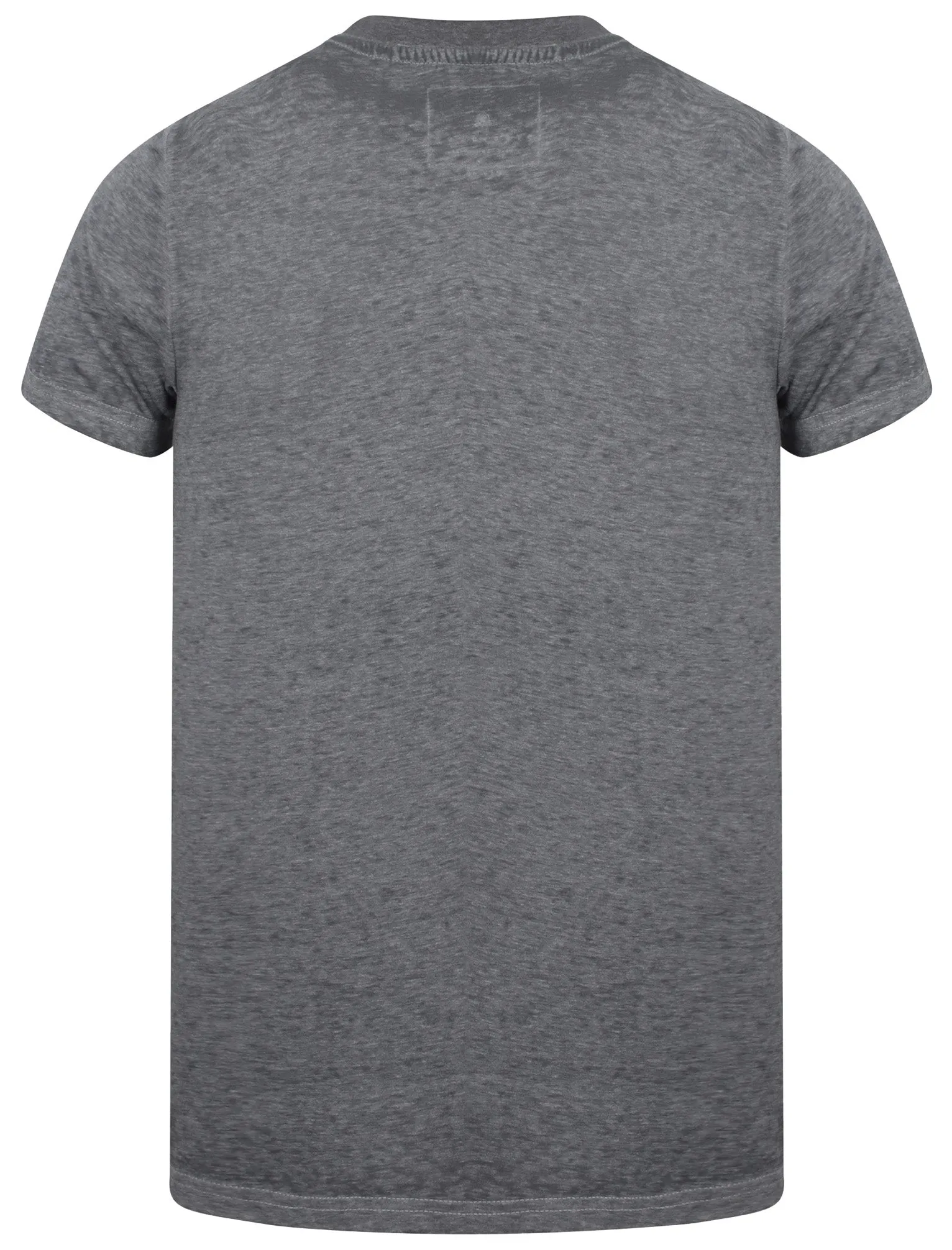 Warped Motif Burnout Jersey T-Shirt In Asphalt Grey - Dissident