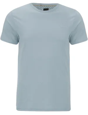 William Basic Crew Neck Cotton T-Shirt in Cornflower Blue